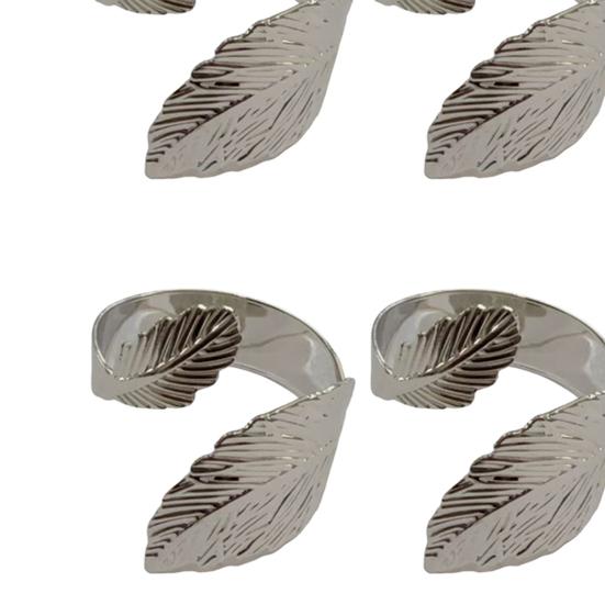 Кольца для салфеток в виде листьев, многоразовые металлические держатели для салфеток, винтажные кольца для салфеток в форме листьев для праздничной вечеринки, свадьбы, формального или повседневного декора обеденного стола