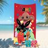 Customizable personalized beach towels Bing themed designs.Suitable for the beach, yoga, sports;ideal as beach accessories