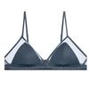 Tangge Silk Satin No-Rim Thin Breathable Bra with Removable Pads