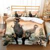 Животное Динозавр 3D Принт Постельное Белье Комплект Пейзаж Одеяло Роскошный Комплект Пододеяльника Домашний Текстиль Декор Полный Квин Кинг Односпальный Размер Мальчик