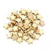 50-100pcs Star Shape CCB Beads Gold Silver Plated Loose Spacer Pentagram Bead For Jewelry Making DIY Necklace Bracelet Wholesale