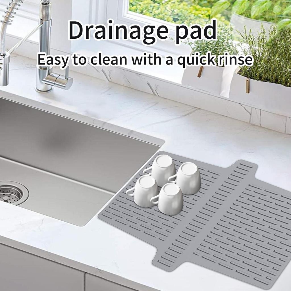 Накладка на раковину Накладка на раковину для кухни Разделительная подкладка Защита для столешницы Шкаф для ванной Комнатный смеситель Слив Сушка