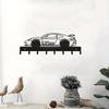 1pc Enhance Your Home's Aesthetic: Metal Key Holder Wall Mount with Racing Car Art Modeling