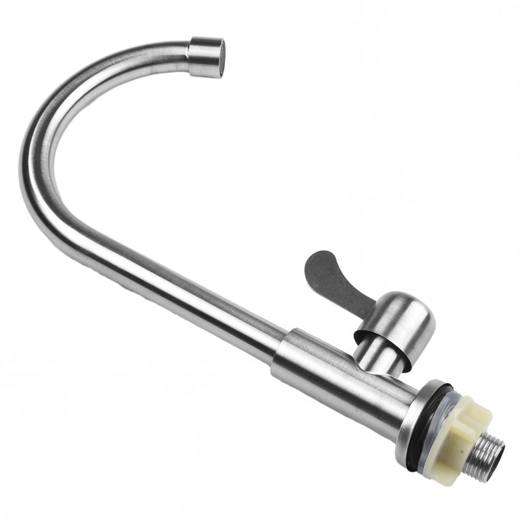 Faucet For Kitchen Save Water Silver Single Cold Water