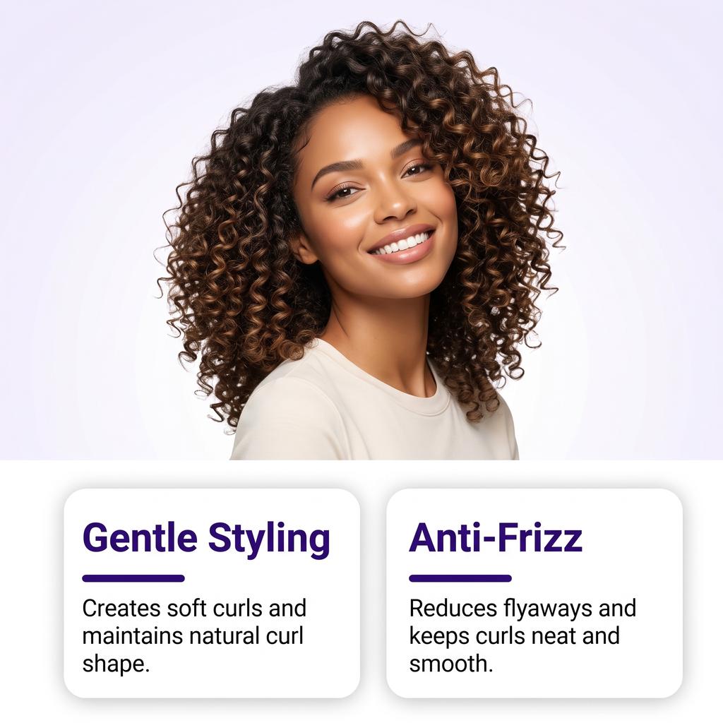 Curly Hair Styling Cream: Softens, smooths, and controls frizz with a lightweight, fresh, and natural feel. Styling Cream