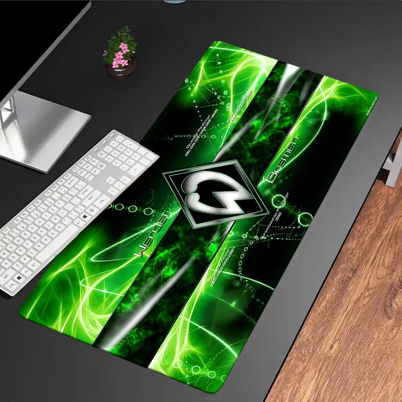Green Bremen Pattern Mouse Pad, Rubber Base, Mouse Pad for Gamers and Office Use, Gaming Desk , Easy To Clean Mat Christmas fan gifts