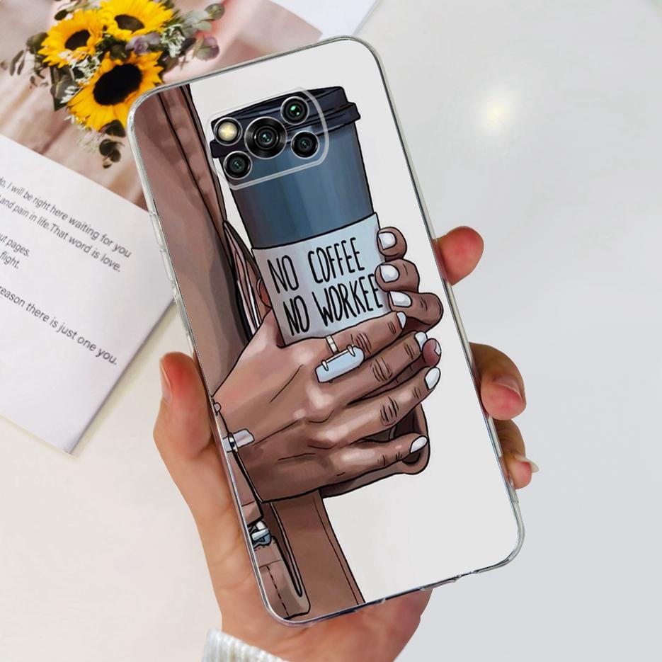 Чехол для Xiaomi Poco X3 Pro Новый Модный Расписной Чехол Прозрачный Силиконовый Мягкий ТПУ Чехол для Телефона Для Xiaomi Poco X3 NFC PocoX3 Pro Корпус