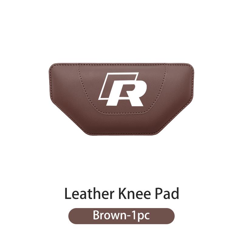 For Volkswagen VW Car Trapeze Leather Knee Pad Leg Pain Relief Anti Fatigue Cushion Golf 4 5 6 7 Polo Jetta Sagitar Magotan zj1