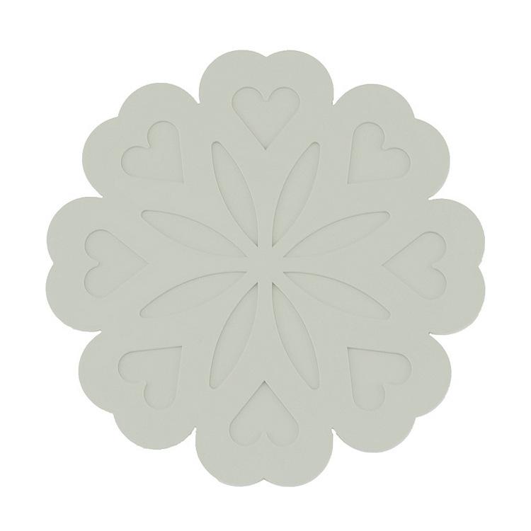 Flower silicone thermal insulation mat High temperature resistant silicone placemat Coaster pot mat Anti-scalding thermal insulation mat Silicone