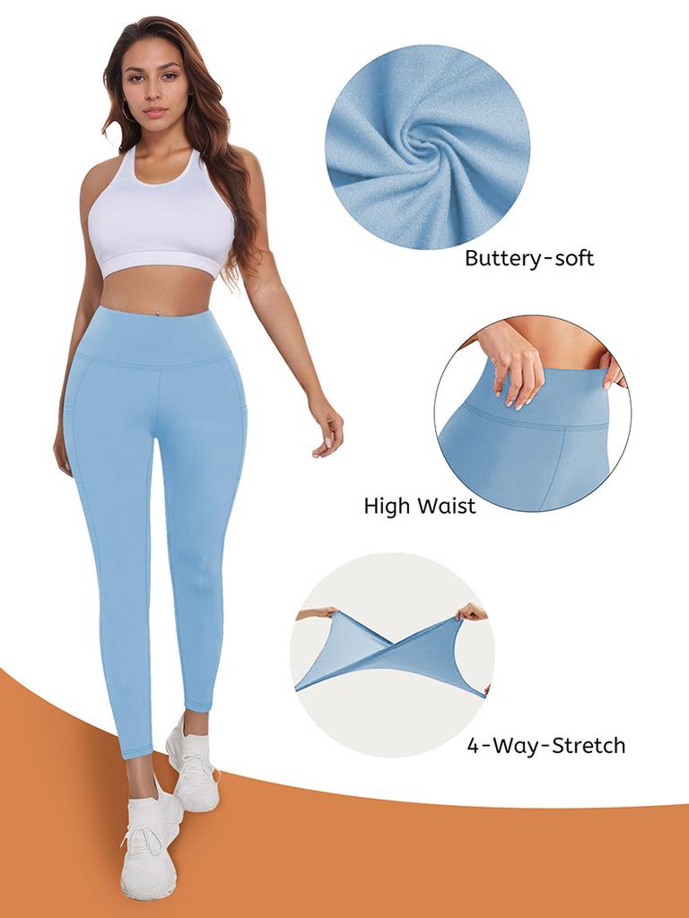 Sports Leggings with Pockets High-Waisted Butt-Lifting and Body-Shaping Yoga Pants for Women's Fitness Shark Pants