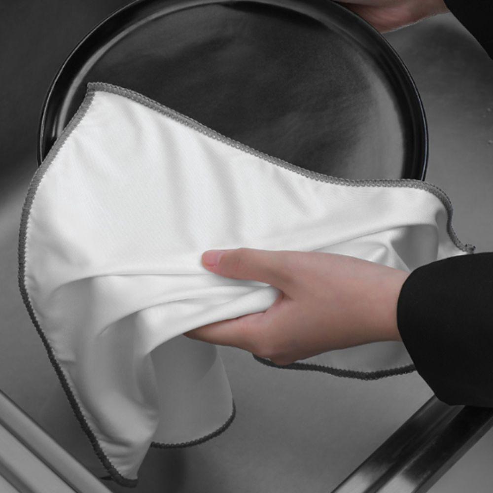 3PCS No Shedding Microfiber Wine Glasses Wipe Leaves No Trace Glasses Lens Cloth Bar