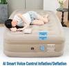 Надувной туристический матрас с голосовым управлением ИИ - Односпальная/Двуспальная портативная надувная кровать-подушка