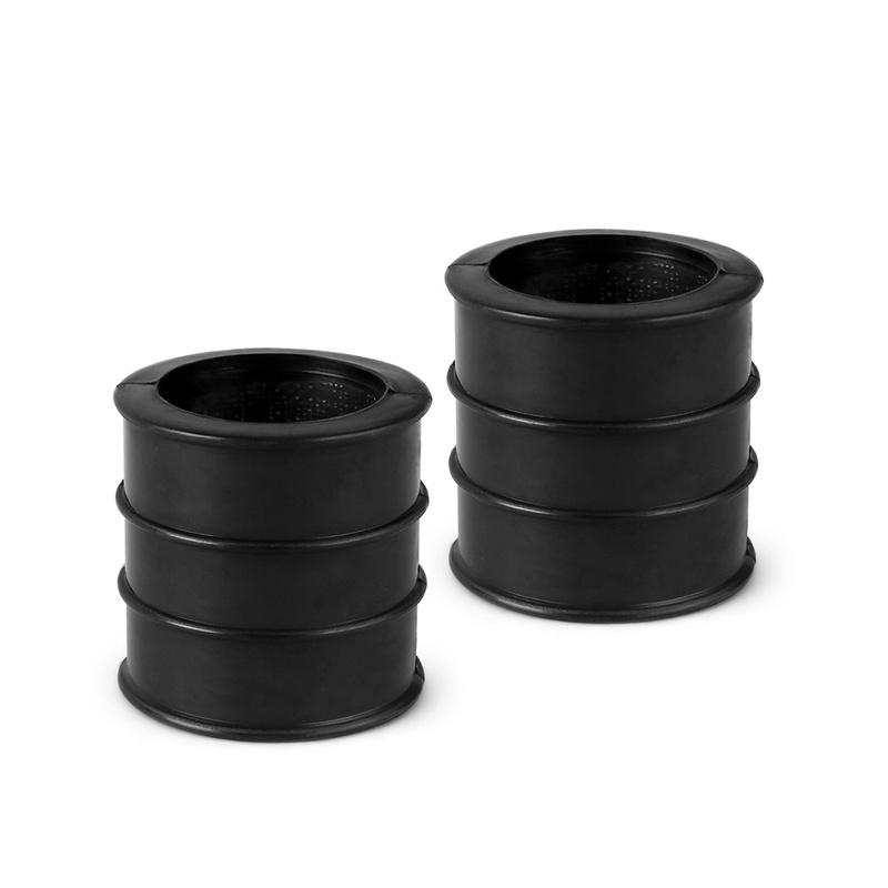 2PCS Exhaust Muffler High Temp Pipe Clamps Rubber Connectors Mounts 1W2-14714-00-00 For Yamaha Banshee 350 YFZ350 1987-2006