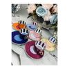 Coffee Cup Set - Colorful Polka Dot Detail - 6 Pieces - Colorful Coffee Cup (mh000108)