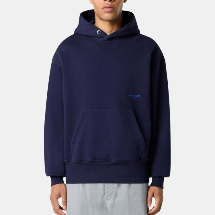 Stone Island Marina Series Fw25 Embroidered Logo Kangaroo Pocket Hoodie Men hoodies K2S156100027S0X13-V002A