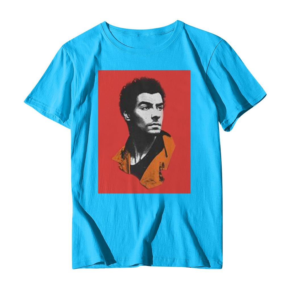 Повседневная модная спортивная футболка с круглым вырезом и принтом унисекс с коротким рукавом