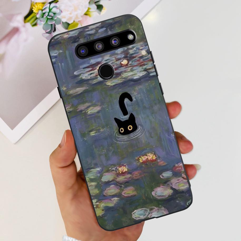 Чехол для LG V50 ThinQ 5G LM-V500EM, чехол для телефона, модный, с цветами и бабочками, из мягкого силикона, задняя крышка для LG V40 V50s Thinq 5G, бампер