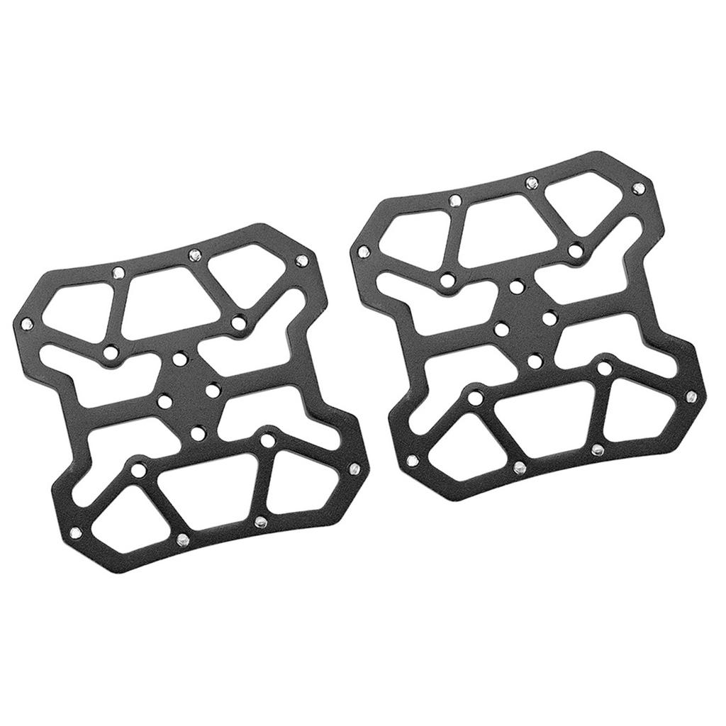 1 пара адаптеров-платформ для контактных педалей велосипеда из алюминиевого сплава для SPD(черный)