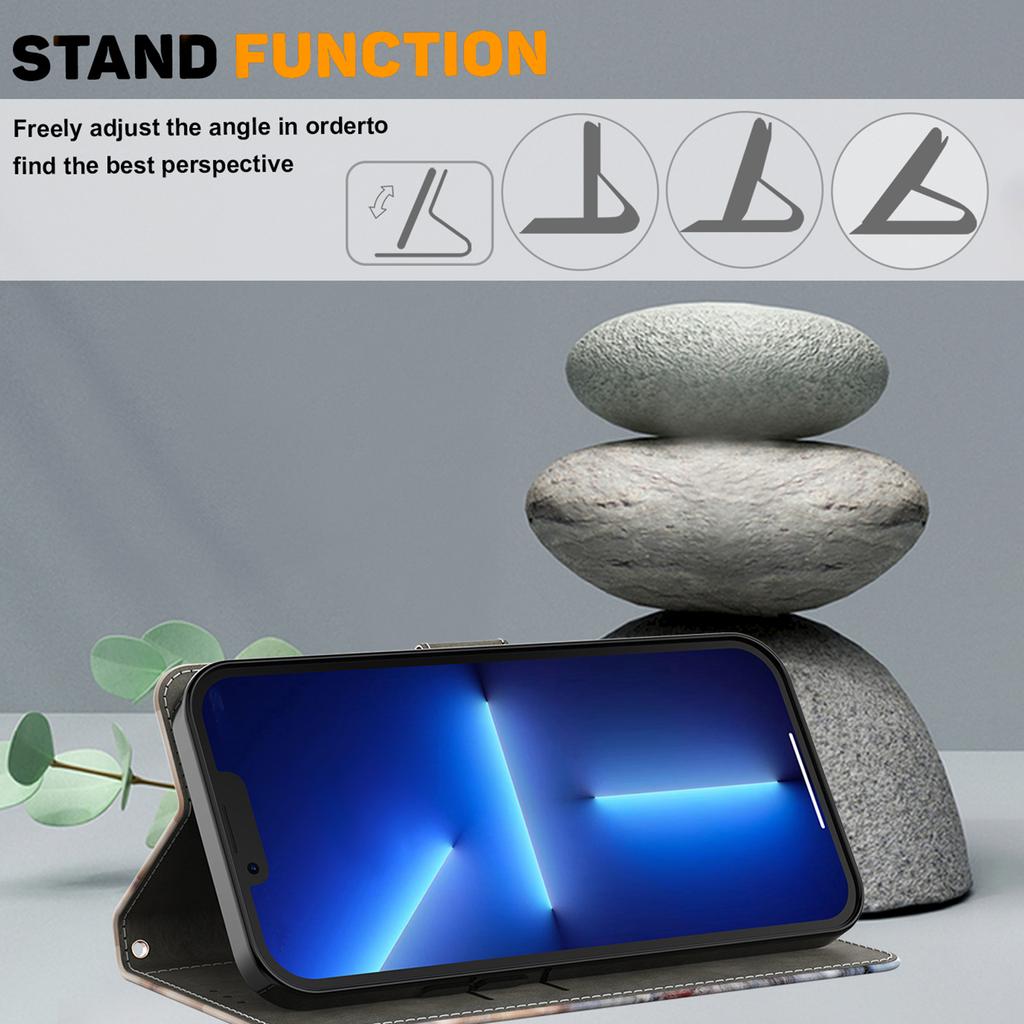 Trendy Cat Pattern Shockproof Card Slots PU Leather Wallet Phone Case for iPhone,Samsung,Huawei,Xiaomi,Moto,Oppo,Google,Nokia,LG,Oppo...