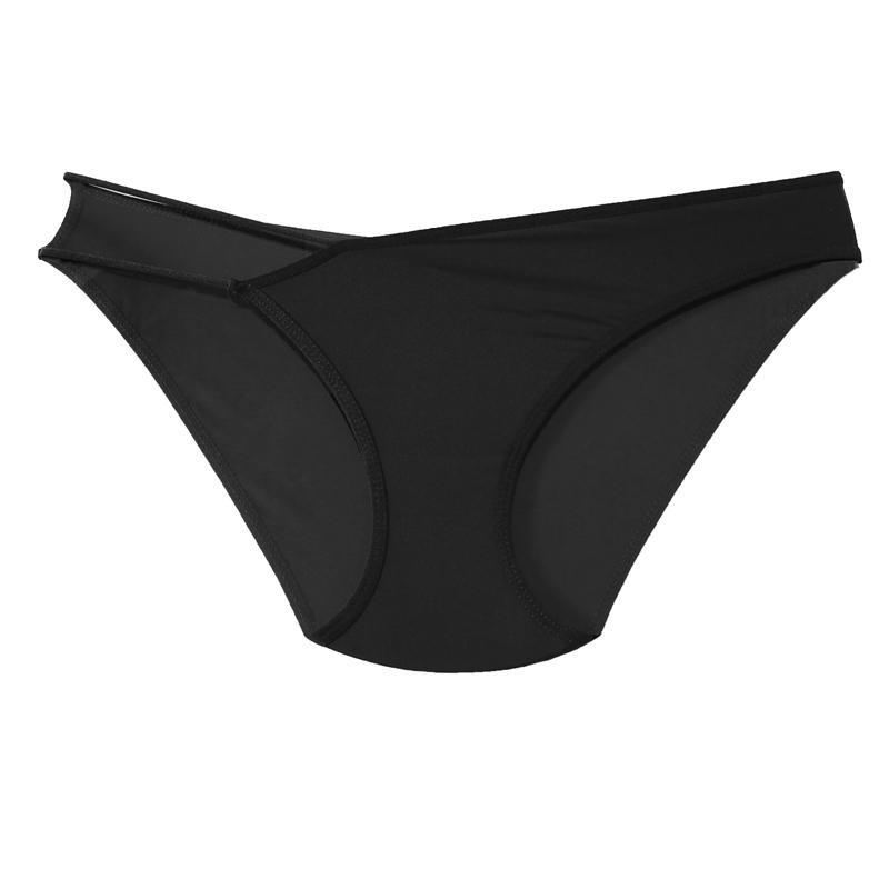 TERMEZY Women Sexy Ice Silk Panties Low-Rise Hollow Out Briefs Asymmetric Slit Underwear Breathable Comfort Intimates Lingerie