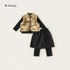 Boy Child Suit Set With Polyester Fabric For Spring And Autumn Playwear