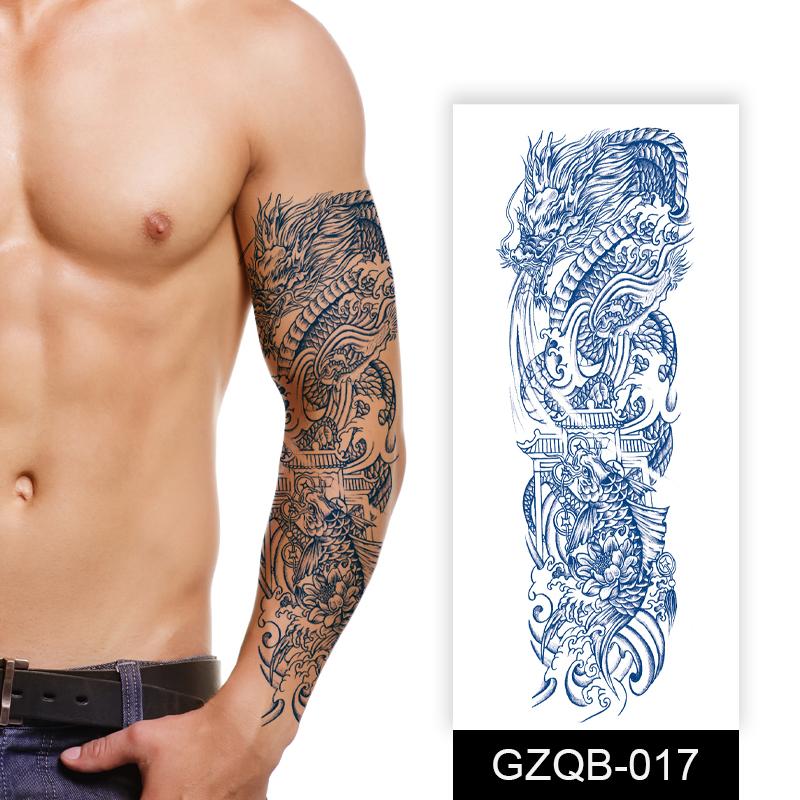 Quality Dragon Design Customized Logo Arm Leg Skin Protective Herbal Juice Tattoo Stickers