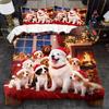 Christmas Duvet Cover Set Cute Dog Duvet Cover Bedding Set Animal Room Decorations Christmas Halloween Decor Duvet Cover