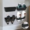 4/6Pcs Wall-mounted Shoe Storage Rack Adhesive Drilling Mount Space Saving Heavy Duty Camping RV Door Sports Shoes Hanger Organizer Holder
