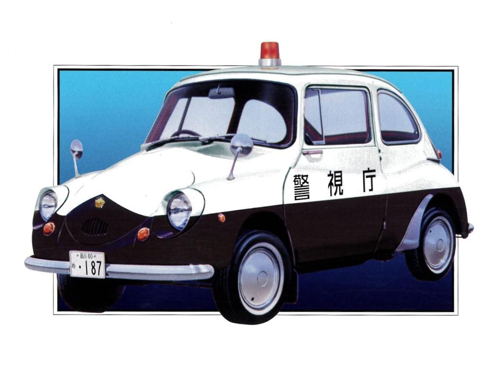 Micro Ace Club 63 Мини-полицейская машина Subaru 360 1/32 Номер владельца. '58