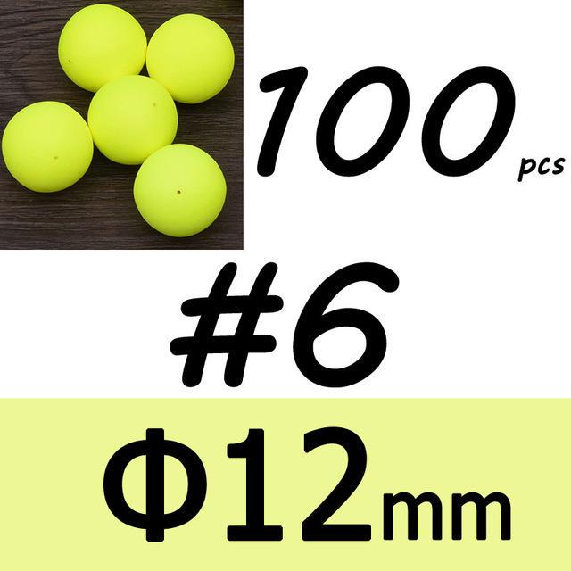 100 шт. пенопластовые поплавки, шарики, бусины, фасоль, помпано, поплавок, нижняя оснастка, материал для морской, пресноводной рыбалки, искусственная приманка