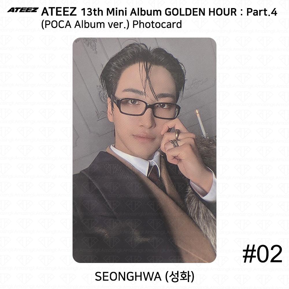 ATEEZ 13-й мини-альбом Golden Hour Часть 4 POCA Альбом версия. Фотокарта