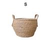 Скандинавская ручная работа соломенная плетеная корзина M цветочный горшок декор для хранения для дома и сада 30x27 см