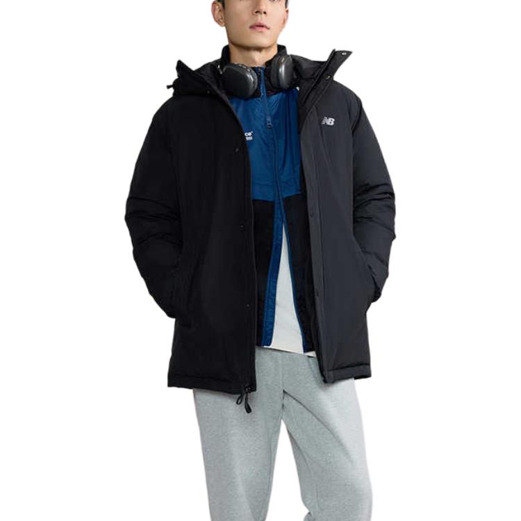 New Balance Теплая пуховая куртка мужская черная AMJ43360-BK
