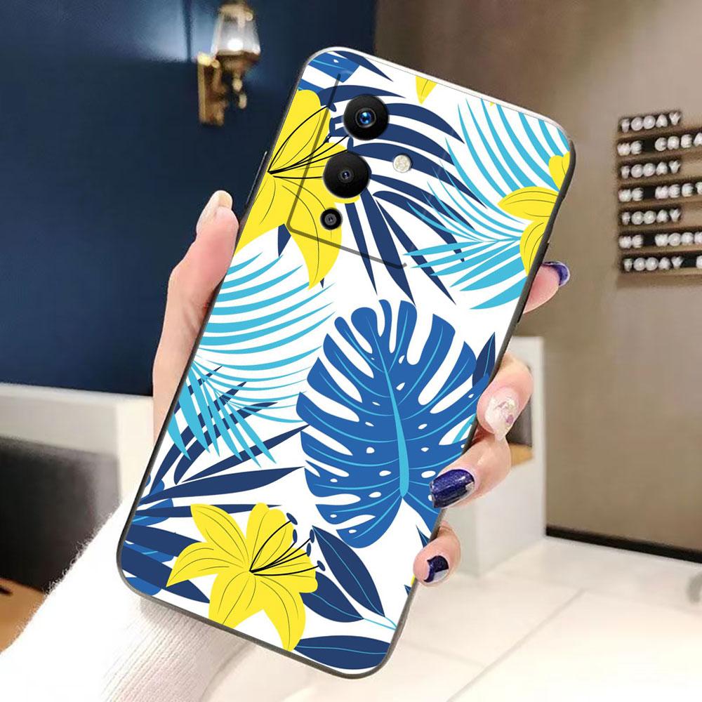 Винтажный чехол для телефона с рисунком бананового листа и цветка для Infinix NOTE 7 8 8I 10 11 11S 12 30 40 TECNO POVA NEO 2 4 5 6 Pro Чехол Funda