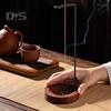 Upside Down Incense Burner Metal Frame Incense Stick Holder with Wooden Base Round Incense Tray for Home Decor Yoga Meditation