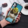 Cartoon S-Shreks Phone Case For IPhone 14 11 12 13 Mini Pro Max 8 7 Plus X XR XS MAX Translucent Matte Cover