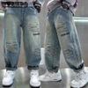 Boys' Jeans Spring and Autumn Styles Children's Pants Long Pants Cool and Trendy Pants