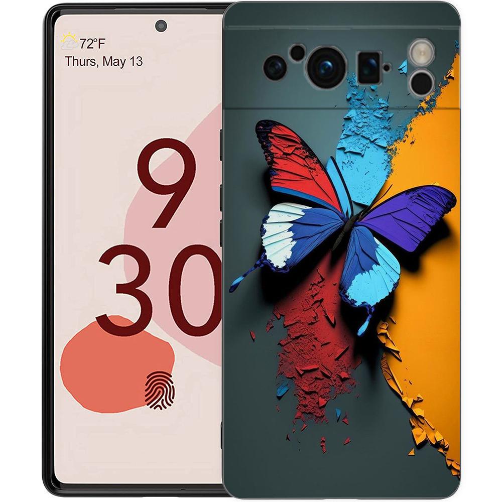 Чехол-бабочка для Google Pixel 8 7 6 7A 6A Pro 5G Ударопрочный Силиконовый Мягкий 9 Pro XL 8 Pro 5G Оболочка Coque Capas Сумки