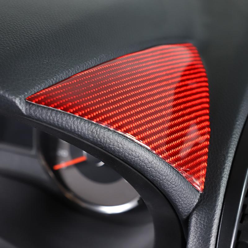 Для Subaru Forester 2013-18 мягкое углеродное волокно, центральное управление приборной панелью автомобиля, обе стороны, накладка на панель, наклейки для автомобиля