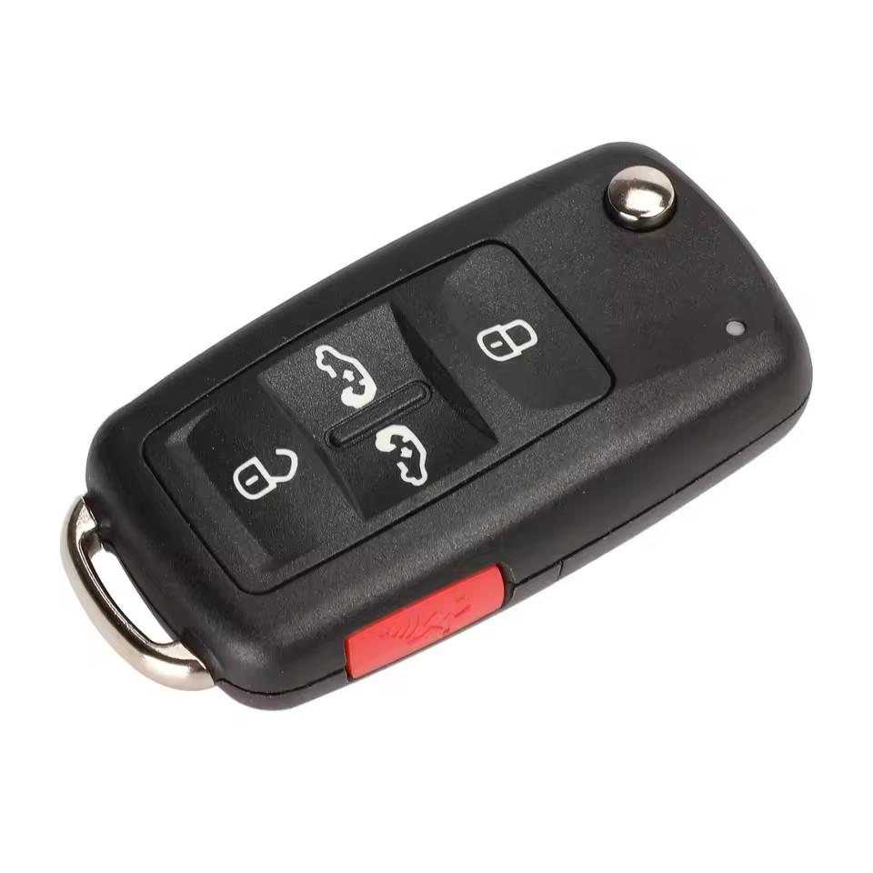 Чехол-брелок для автомобиля с 4/5 кнопками для Vw/Volkswagen Sharan Caddy Eos Golf Jetta Beetle Polo Up Tiguan Touran Складной