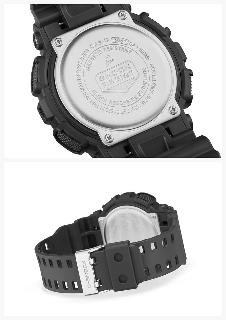 Watch Fluorescent Color Series Black X Fluorescent [Casio] G-Shock []Multi GA-100MF-1AJF Men's
