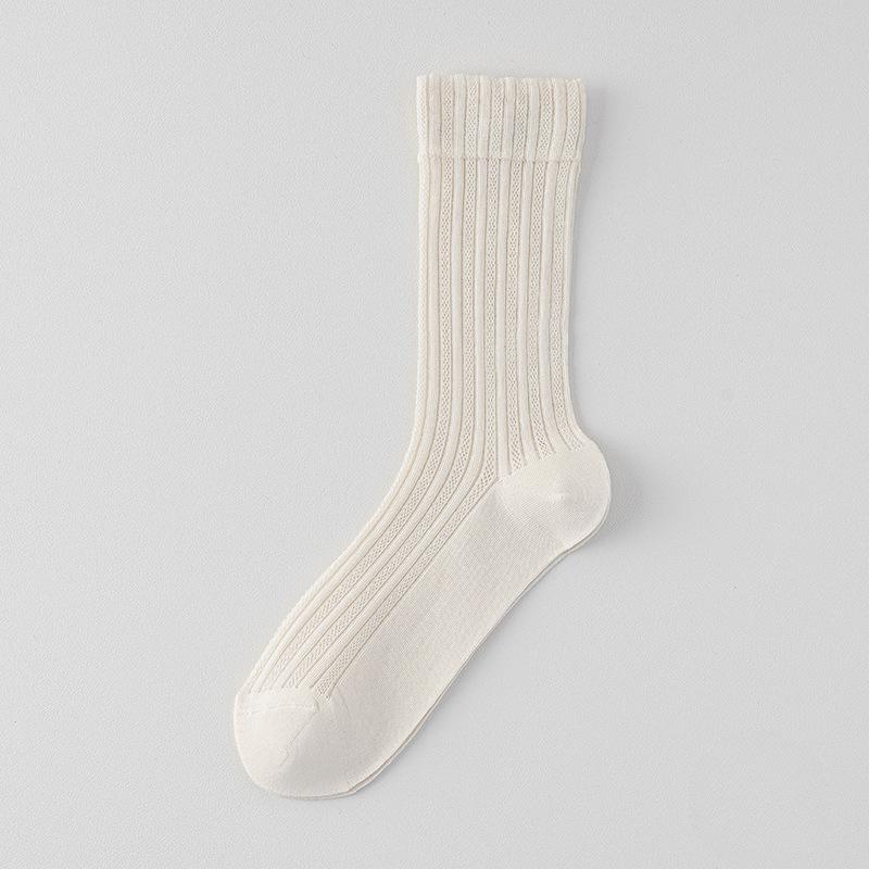 Женские тонкие хлопковые носки-сетка на весну и лето, носки-гольфы, прочные носки до середины икры, бесшовные длинные носки, модные носки