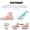 Silicone Insoles for High Heels Flat Foot Orthopedic Insoles for Shoes Woman Plantar Fasciitis Arch Support Massage Shoes Pads