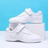 Детская обувь для аэробики 6-12 лет, белая, спортивная обувь для аэробики и чирлидинга, тренировки с одноклассниками