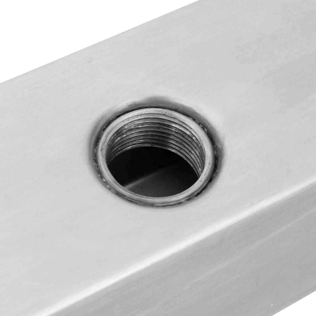 Фонтаны для улицы Прямоугольный водопадный бассейн Фонтан из нержавеющей стали 110 см