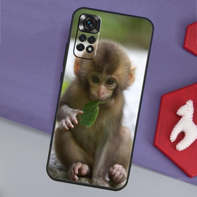 Cute Baby Monkey Animal Funda For Xiaomi Redmi Note 14 Pro 13 12 11 9 10 9S 10S 11S 12S Redmi 14C 10C 12C 13C Case