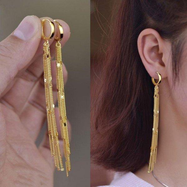 French Light Luxury Crystal Zircon Flower Drop Earrings For Women Elegant Pearl Rhinestone Tassel Earrings Wedding Jewelry Gifts