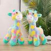 Soft Pillow Home Decor Pillow Dolls Fawn Plush Toy Stuffed Toys Giraffe Doll Rainbow Giraffe Plush