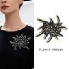 Vintage Edelweiss Brooch: Elegant, Lightweight, High-End Alloy Jewelry for Women