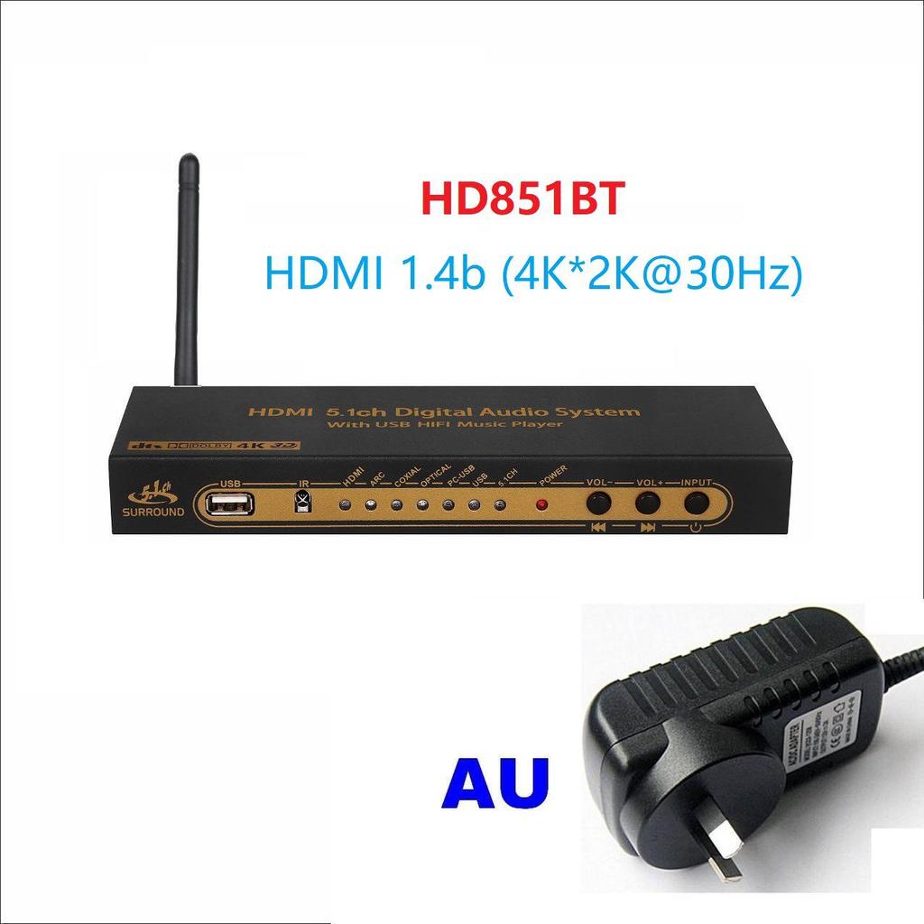 Декодер ЦАП 5.1-канального звука DTS Dolby AC3 с Bluetooth, HDMI, USB-подключением